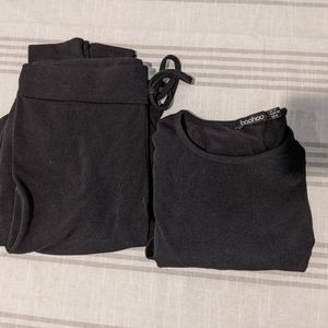 Boohoo 2 piece lounge wear.